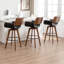 Tabourets pivotants modernes en similicuir (ensemble de 3)-935754970-935754966