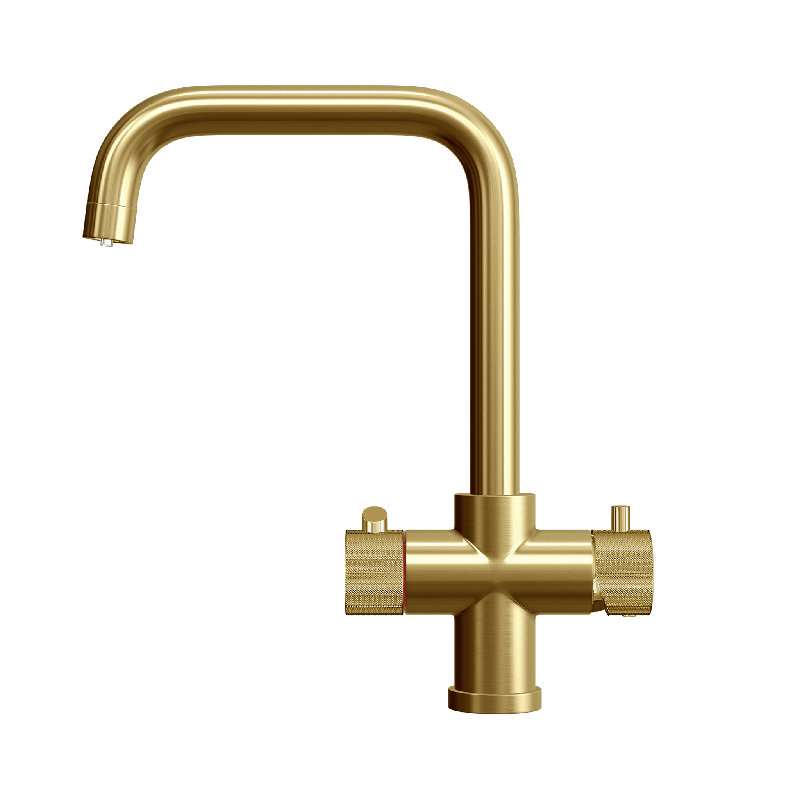 Fohen Kitchen Faucet, Brushed Gold