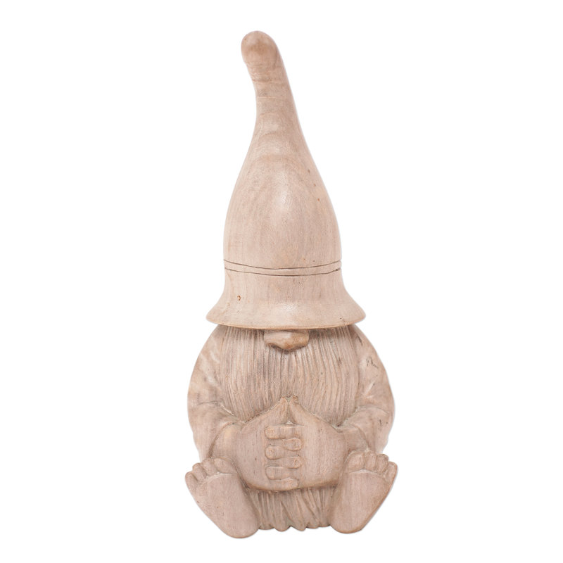 Novica Handmade Praying For Nature Wood Sculpture