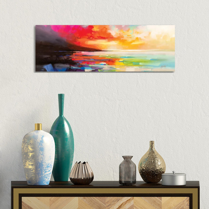 Chaotic Order by Scott Naismith - Panoramic Print on Canvas, 30.48cm H x 91.44cm W x 1.91cm D, Wrapped Canvas