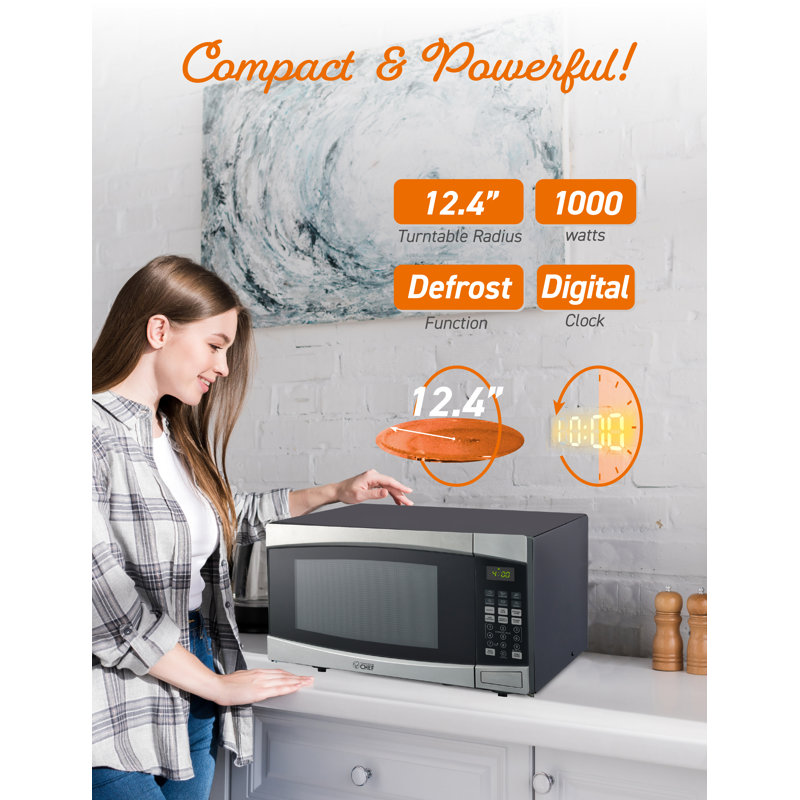 CHM Series Commercial Chef 21.7" 1.6 cu ft. Countertop Microwave Stainless Steel