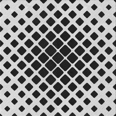 Tapis noir à motif géométrique Kisner