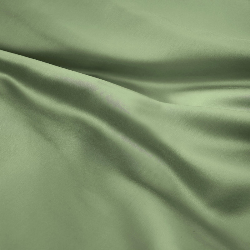 Ensemble de draps 100% rayonne de bambou Blue Nile Mills, Ensemble de draps divisés très grand lit avec 2, Sauge