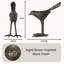 Sculpture d'oiseau noir antique 11 po (finition laiton) Sumnima-1226091485