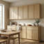 Ensemble d'armoires de cuisine modulaires 3 x 24 po (total 72 po), cadres et tiroirs en bois massif, placage de chêne blanc, fabrication en contreplaqué, charnières et glissières à fermeture en douceur