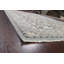 Gris de laine oriental/Tapis décoratif noir