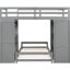 Lit superposé Led & Ports, simple au-dessus de simple, gris - Space Solution