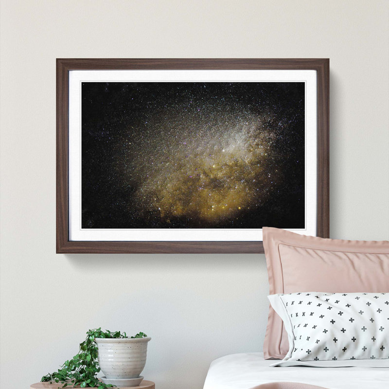 Out of Space Vol.35 in Abstract - Picture Frame Graphic Art Print, Walnut Framed, 36cm H x 48cm W x 2cm D