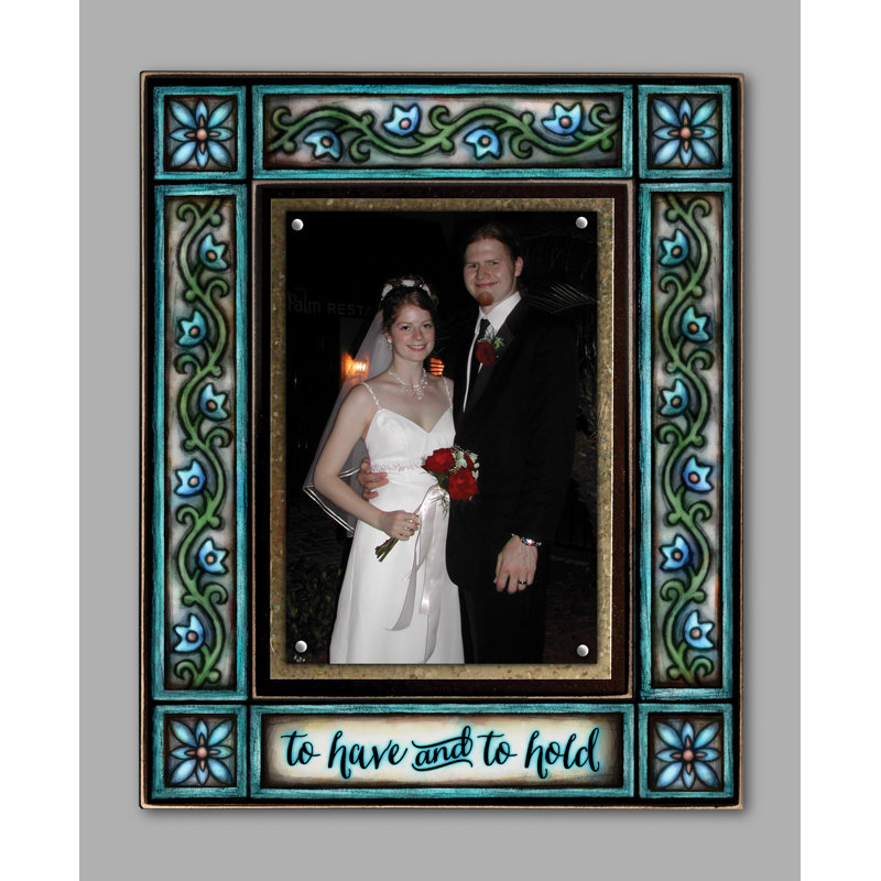 Blue Matte Picture Frame