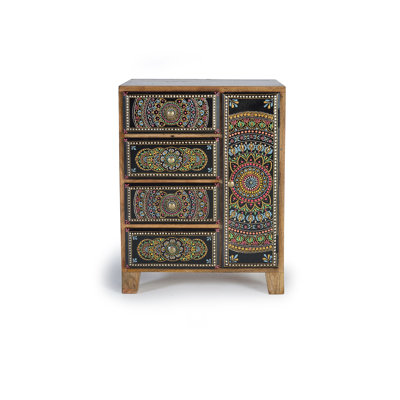 Alnita Solid Wood End Table