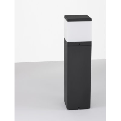 Dark Grey Metal Bollard Light