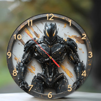Horloge avec robot futuriste