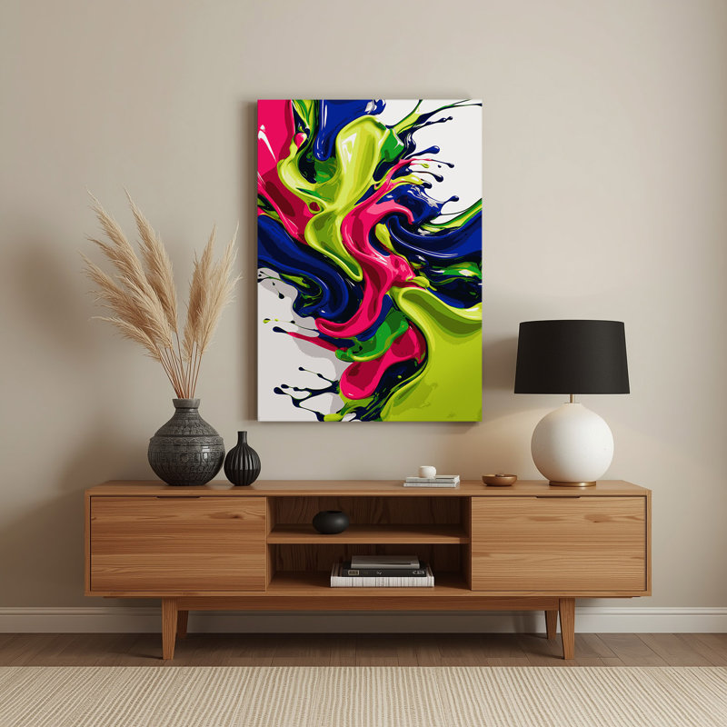 Art abstrait abstrait 50, H 11 po x l 14 po