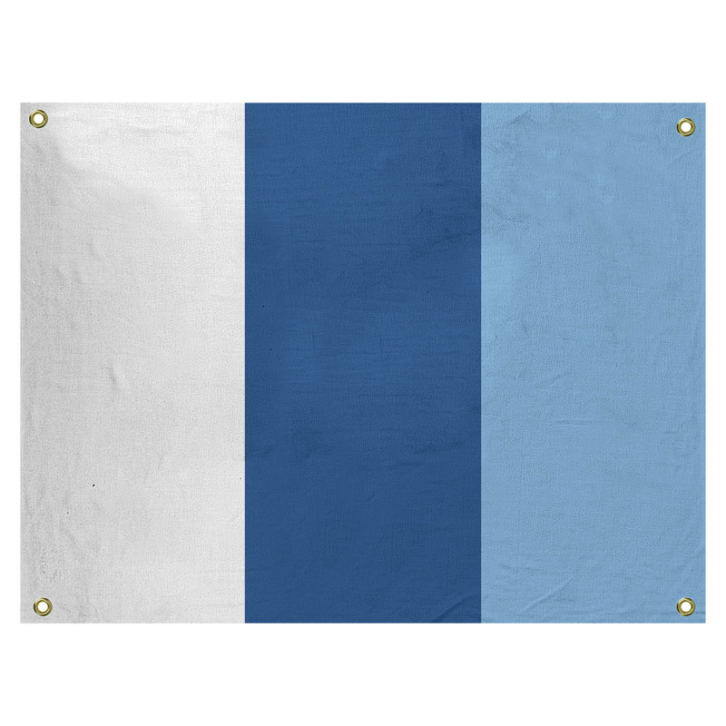Tapisserie de polyester Baltimore, Kansas City, H 26 po x l 36 po x P 1 po, Or / bleu royal / bleu poudre