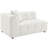 Everly Boucle Upholstered Extra Long Sofa Off White