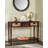 Home Collection Christa Cherry 3-Drawer Storage Console Table