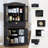 67" Pantry Cabinet, Retro Storage Cabinet