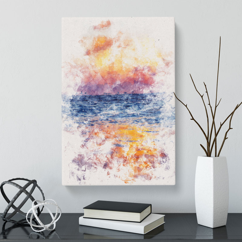 Sea Horizon - Wrapped Canvas, 76cm H x 50cm W x 3cm D