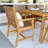 Eldonna Acacia Patio Dining Set with Rectangular Table-1417261314