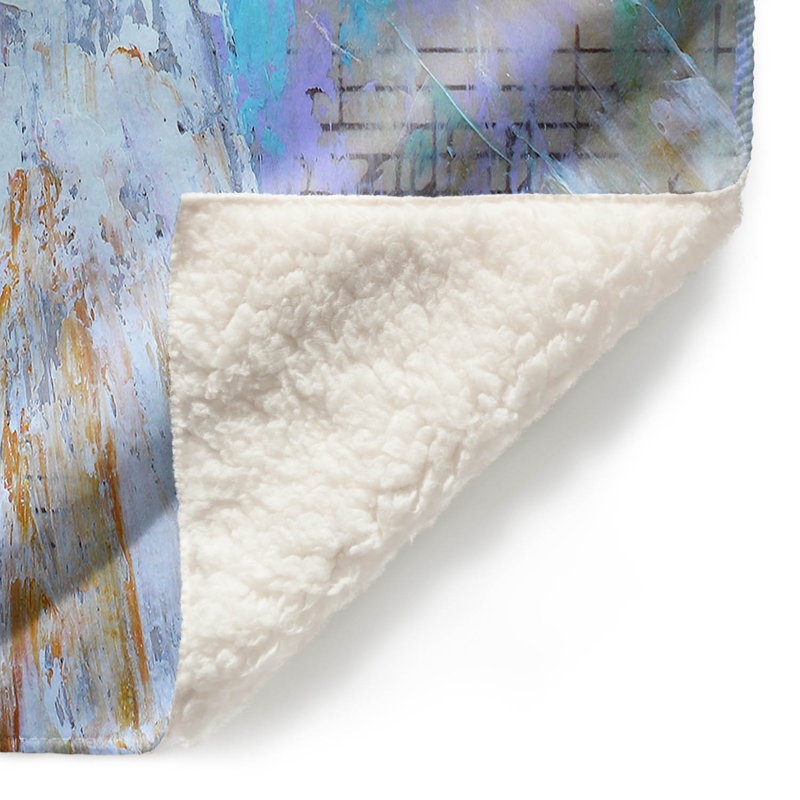 Couverture sherpae douce violin leçon, l 68 po x L 80 po