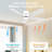 52 Inch 5 Blades Ceiling Fans With Lights,Flush Mount,6CCT, Low Profile Ceiling Fan With Light And Remote Control,DC Motor,Ceiling Fan For Bedroom, Kitchen,Living Room,Indoor/Outdoor Use-54462405