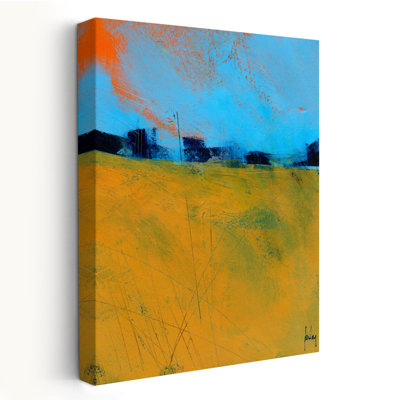 Tiny Orange Sun - Abstracts Landscapes Art