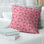 Housse de coussin décoratif en forme de rond à motif Football Team Stripes