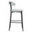 26'' Counter Height Bar Stools Teddy Fabric Cover Kitchen Island Counter Bar Stool With Black Powder Coating Base And Footrest(Snow)-649880105