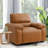 43" Faux Leather Armchair Sofa with Wide Armrest