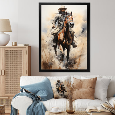 Keili Cowboy Prairie Wind I - Cowboys Wall Art