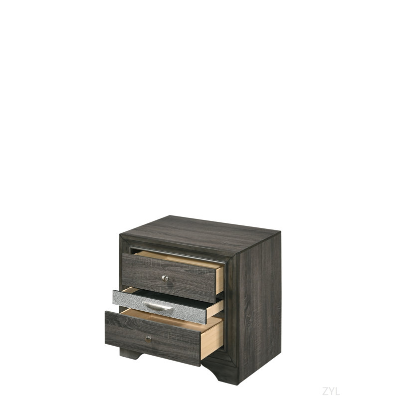 Table de chevet Naima, Gris