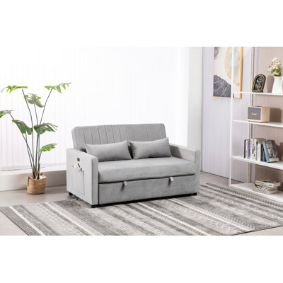 Kusilvak 58'' Velvet Sofa