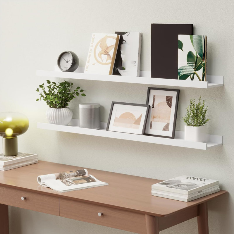 4.5 cm H x 90 cm W Floating Shelf Bookcase