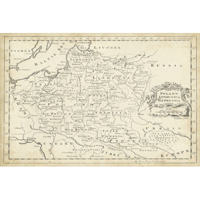 Map Of Poland - Wrapped Canvas Print