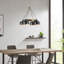 4-Light Metal Shade Chandelier