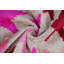 Coussin décoratif en velours fait à la main avec insert - Fuchsia rose Starburst (16 x 24)