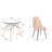 Emunah 2 - Person Four Leg Dining Set-1610570415