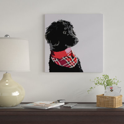 " Standard Black Poodle II " Print