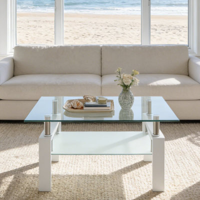 Kenechi Glass Top Single Coffee Table