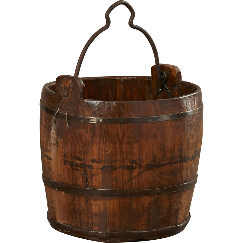 Blue Elephant Decorative Bin, Brown
