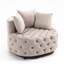 Fauteuil d'appoint compact et large de 40,6 pouces, conception classique en tonneau pour le confort et le style d'un salon moderne-82972818
