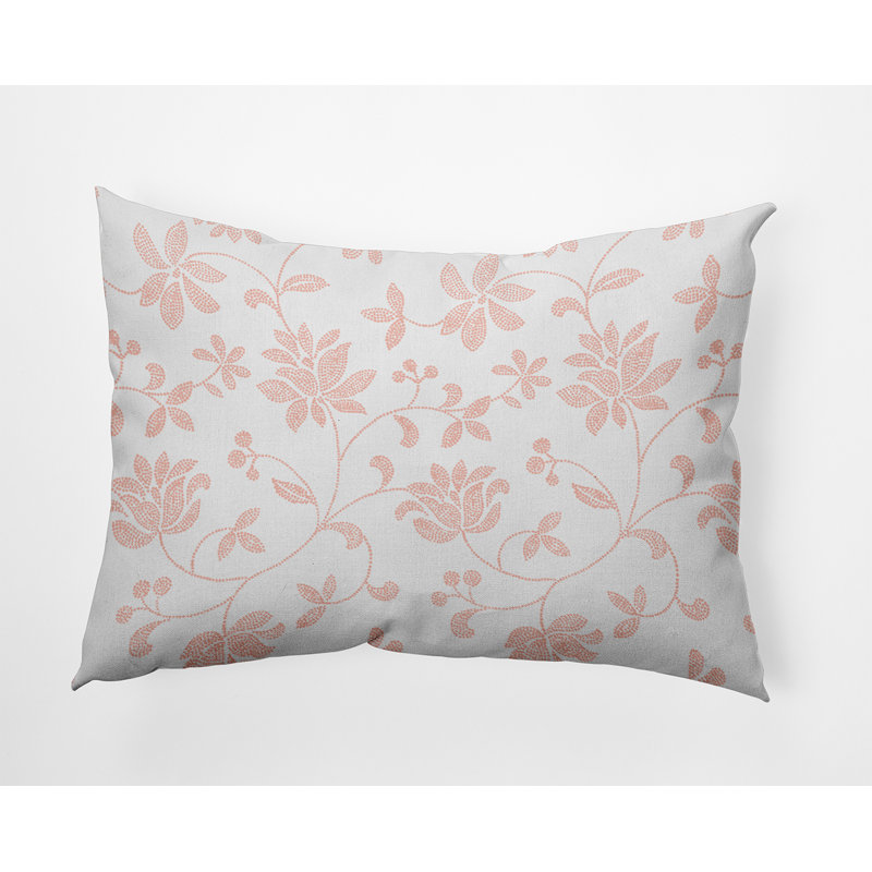 Housse et coussin rectangulaires en polyester / mélange de polyester par E by Design, Rose