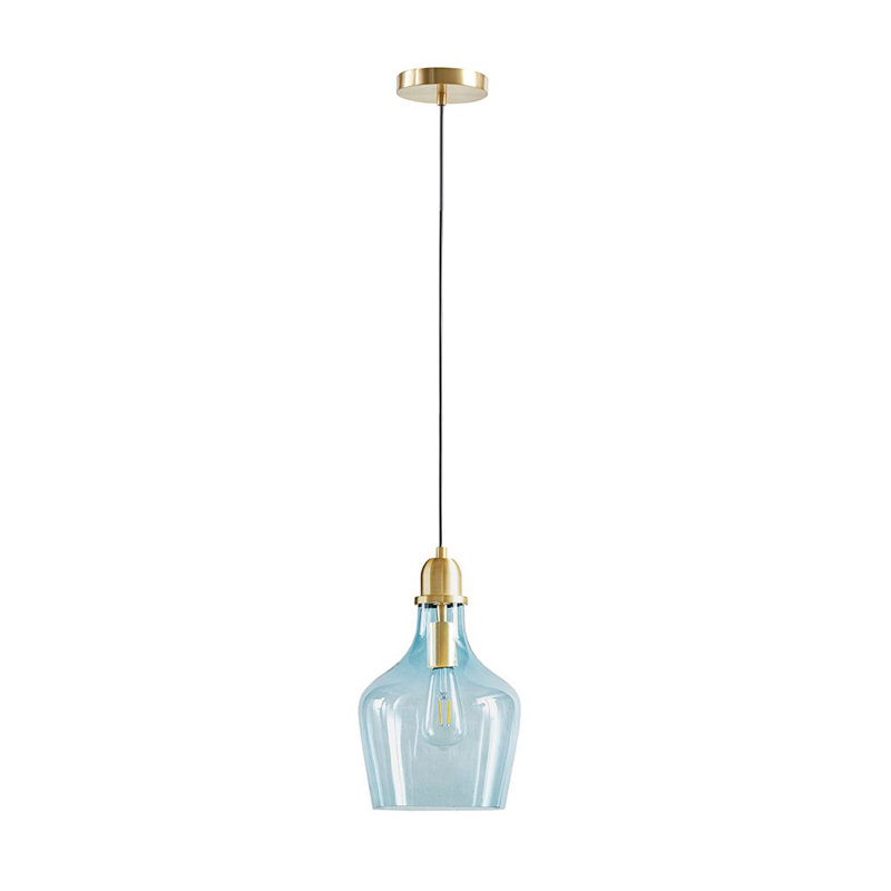 Basnett 1 - Light Kitchen Island Pendant, Gold, Blue