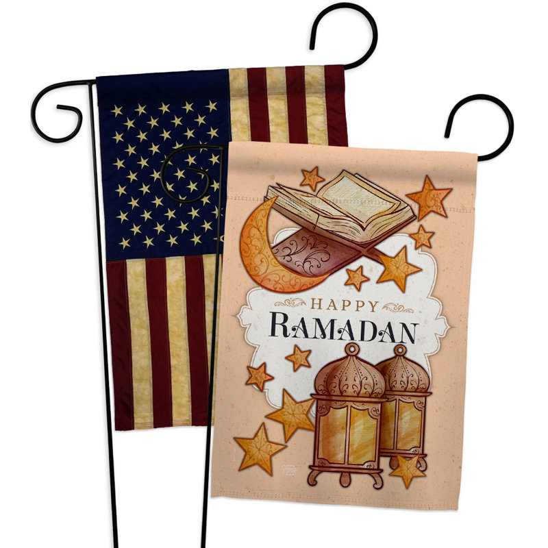 Drapeau de jardin à 2 côtés en polyester 18,5 po x 13 po