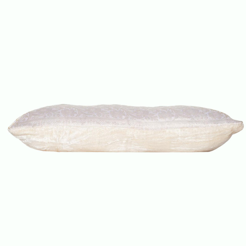 Housse de coussin d'extérieur carré en velours Zayn, 18 po x 18 po