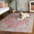 Vintage Heriz 600 Performance Machine Washable Oriental; Vintage Look Indoor Rug-117806791