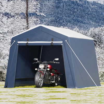 Metro Lane 6 ft. W x 6 ft. D Galvanised Steel Garage Shed