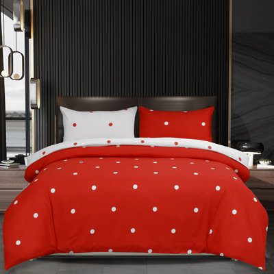 Microfiber Flora Reversible Duvet Cover with Pillowcases