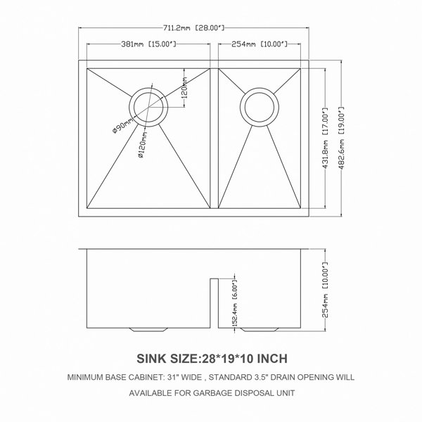 Dimensions du produit