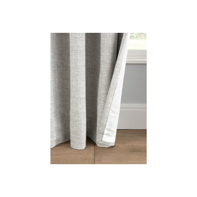 Breighlynn Blackout Curtain Panel Pair, Grey, Width 168 x Drop 182 cm